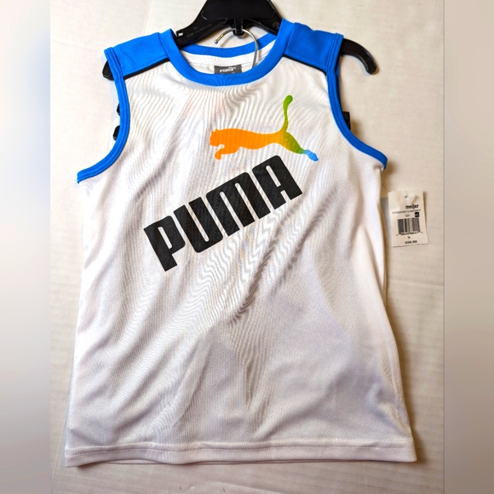 Boys Puma 2 Piece Summer Short Set Brand New With Tags Size 5 - Picture 1 of 6